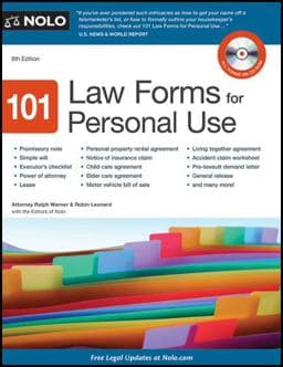 101 Law Forms for Personal Use 9781413316346