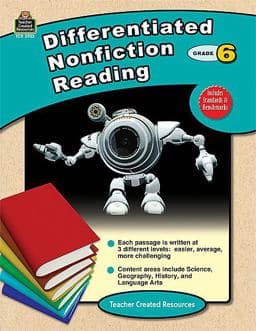 Differentiated Nonfiction Reading, Grade 6 9781420629231