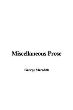 Miscellaneous Prose 9781421922669