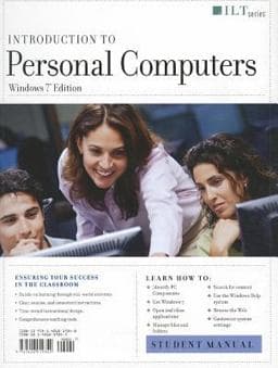 Introduction to Personal Computers, Windows 7 Edition + CertBlaster, Student Manual with Data 9781426019340