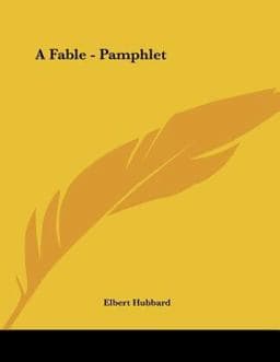 A Fable - Pamphlet 9781428695122