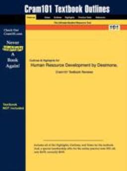 Outlines and Highlights for Human Resource Development by Desimone 9781428807846