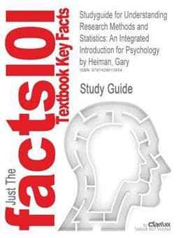 Studyguide for Understanding Research Methods and Statistics 9781428813854