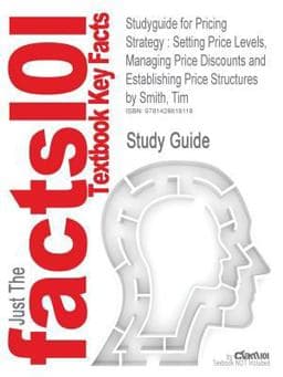 Studyguide for Pricing Strategy 9781428818118