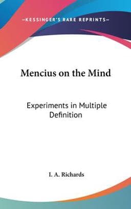 Mencius on the Mind 9781432603861