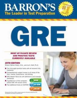 Barron's GRE with CD-ROM, 20th Edition 9781438073255