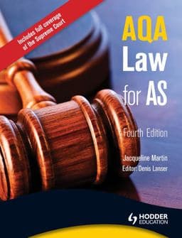 AQA Law for AS 9781444128079