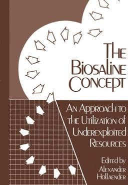 The Biosaline Concept 9781461330226