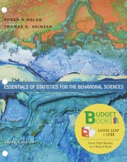 Loose-Leaf Version for Essentials of Statistics for the Behavioral Sciences 9781464177163