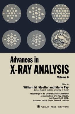 Advances in X-Ray Analysis 9781468487855
