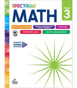 Spectrum Math Workbook, Grade 3 9781483871462