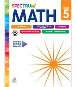 Spectrum Math Workbook, Grade 5 9781483871486