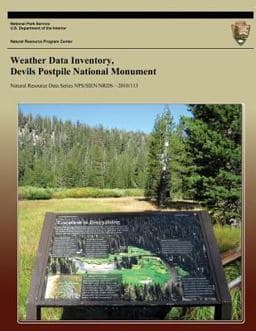 Weather Data Inventory, Devils Postpile National Monument 9781491202326