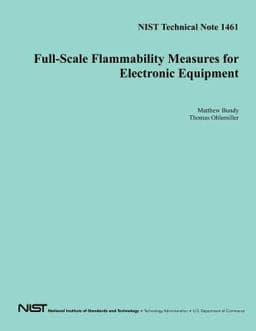 Full-Scale Flammability Measures for Electronic Equipment 9781494755867