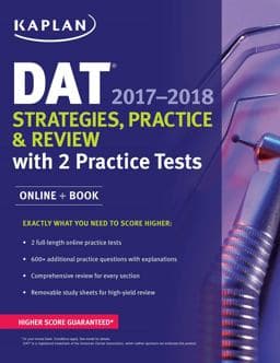 DAT 2017-2018 Strategies, Practice and Review with 2 Practice Tests 9781506209173