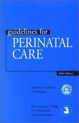 Guidelines for Perinatal Care 9781581100747