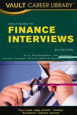 Vault Gd Finance Interviews 9781581316773