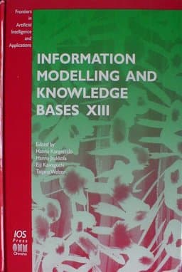 Information Modelling and Knowledge Bases XIII 9781586032340