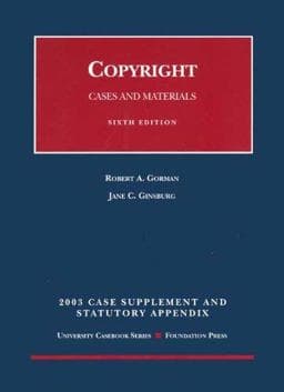 2003 and Statutory Appendix to Copyright 9781587785665