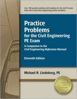 Practice Problems for the Civil Engineering PE Exam 9781591261308