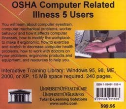 OSHA Computer Related Illness, 5 Users 9781594911583