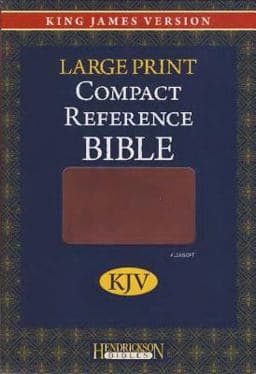 Large Print Compact Reference Bible-KJV 9781598568127