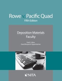 Rowe V. Pacific Quad 9781601563460