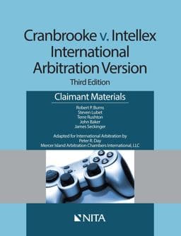 Cranbrooke V. Intellex, International Arbitration Version 9781601567093