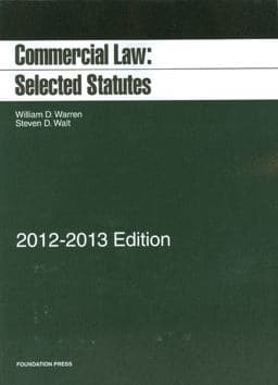 Commercial Law 9781609301538