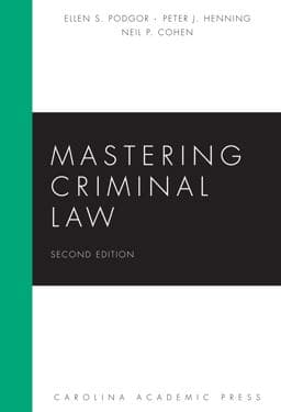 Mastering Criminal Law 9781611635492