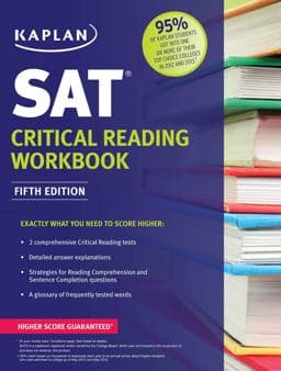 SAT Critical Reading Workbook 9781618655899