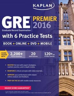 Kaplan GRE® with 6 Practice Tests 9781625231321