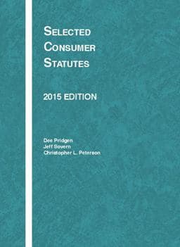 Selected Consumer Statutes 9781628105520