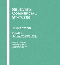 Selected Commercial Statutes 9781634595926