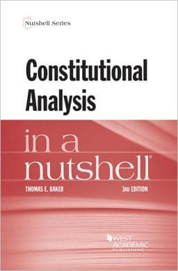 Constitutional Analysis in a Nutshell 9781640202085