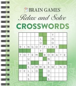 Brain Games - Relax and Solve: Crosswords (Green) 9781640304611