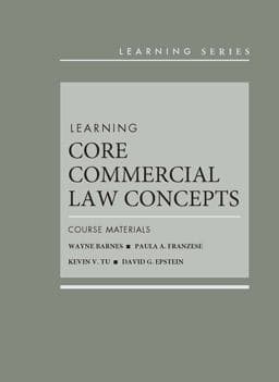 Learning Core Commercial Law Concepts 9781683283034