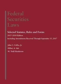 Federal Securities Laws - Rules and Forms 9781683288022