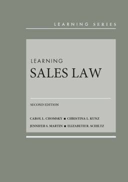 Learning Sales Law 9781684677009