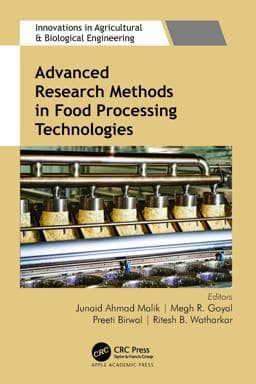 Advanced Research Methods in Food Processing Technologies 9781774913482