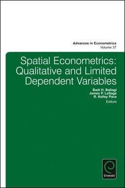 Spatial Econometrics 9781785609862