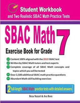Sbac Math Exercise Book for Grade 7 9781796695403