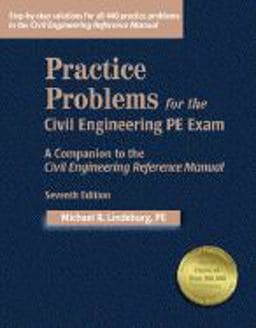 Practice Problems for the Civil Engineering PE Exam 9781888577419