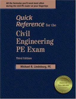 Quick Reference for the Civil Engineering PE Exam 9781888577761