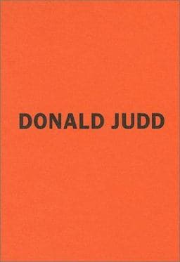 Donald Judd 9781891024511