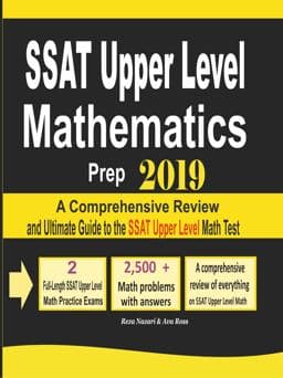 SSAT Upper Level Mathematics Prep 2019 9781970036046