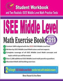 ISEE Middle Level Math Exercise Book 9781970036428