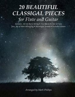 20 Beautiful Classical Pieces for Flute and Guitar 9781986123761