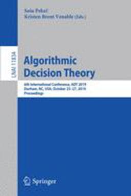 Algorithmic Decision Theory 9783030314880