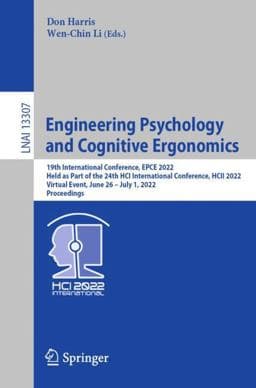Engineering Psychology and Cognitive Ergonomics 9783031060854